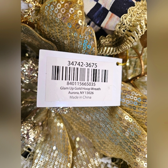 Mackenzie Childs Glam Up Hoop Wreath - Picture 5 of 10